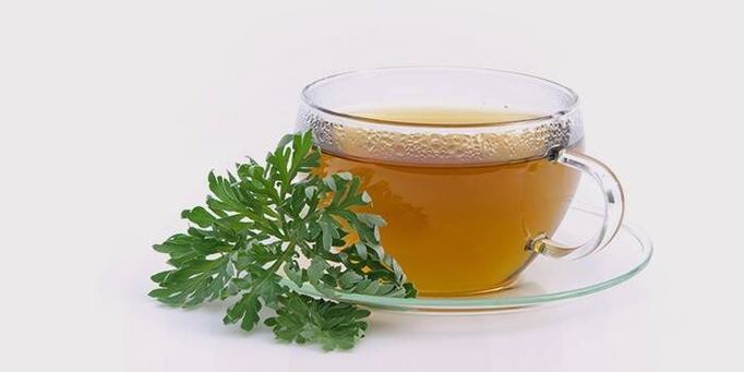 wormwood decoction from worms